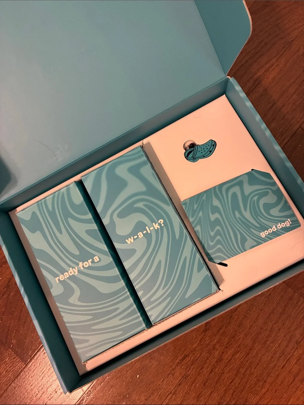 CROCS Light Blue Swirl Branded Box